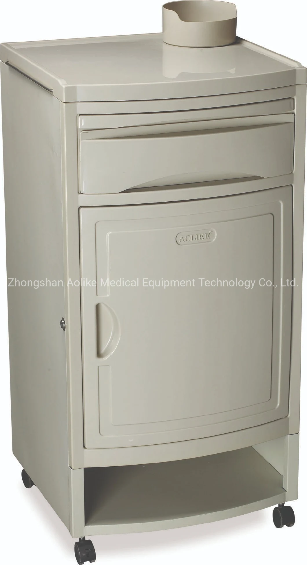 Steel Material ABS Medical Bedside Cabinet