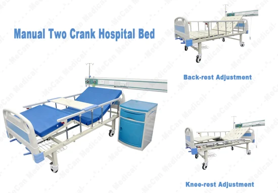 Медицинская больничная мебель Медицинская кровать для пациентов интенсивной терапии с электрической кроватью для ухода за 3 и 5 функциями