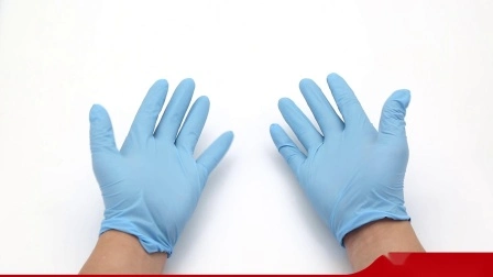 Дешевая цена 100 шт. синие одноразовые защитные нитриловые медицинские хирургические перчатки