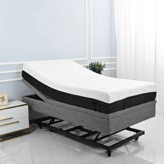 Подъемная кровать с 4 двигателями может наклоняться в медицинском качестве.